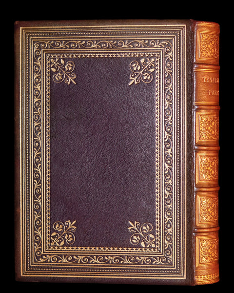 1864 Moxon Edition in a Nice Binding - POEMS by Alfred Lord Tennyson. Illustrated.