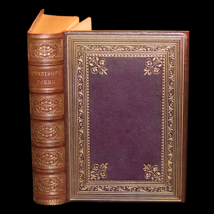 1864 Moxon Edition in a Nice Binding - POEMS by Alfred Lord Tennyson. Illustrated.