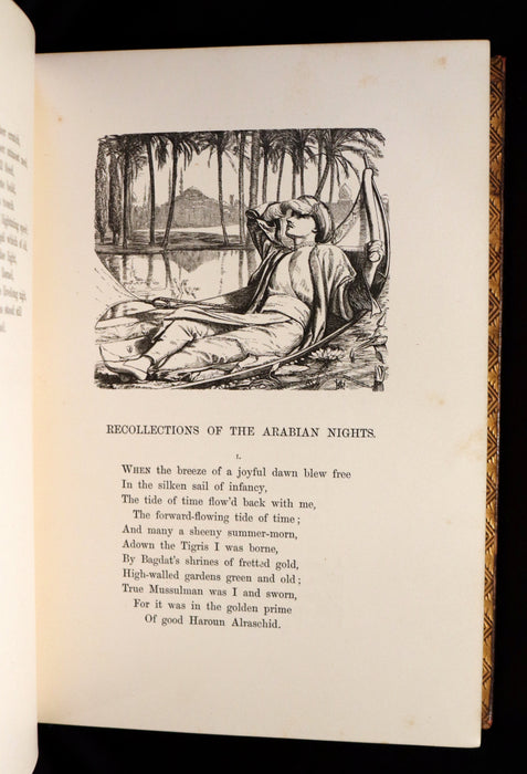 1864 Moxon Edition in a Nice Binding - POEMS by Alfred Lord Tennyson. Illustrated.