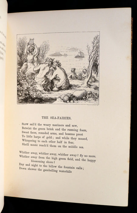 1864 Moxon Edition in a Nice Binding - POEMS by Alfred Lord Tennyson. Illustrated.