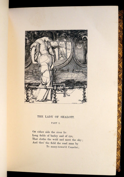 1864 Moxon Edition in a Nice Binding - POEMS by Alfred Lord Tennyson. Illustrated.