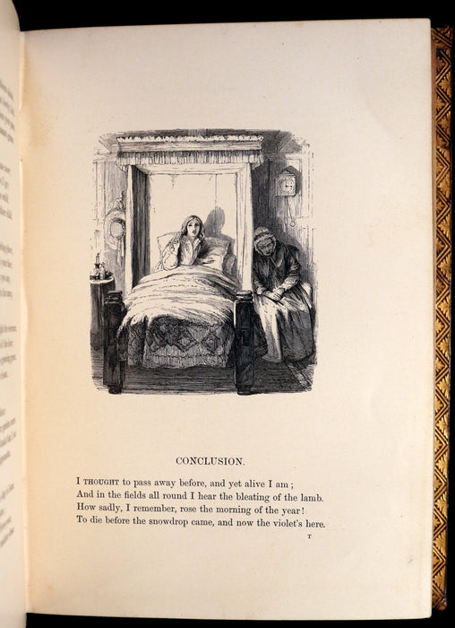 1864 Moxon Edition in a Nice Binding - POEMS by Alfred Lord Tennyson. Illustrated.