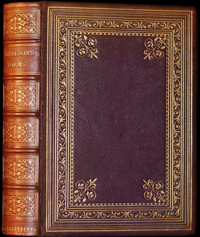 1864 Moxon Edition in a Nice Binding - POEMS by Alfred Lord Tennyson. Illustrated.