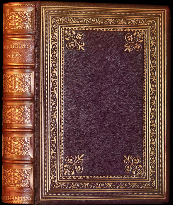 1864 Moxon Edition in a Nice Binding - POEMS by Alfred Lord Tennyson. Illustrated.