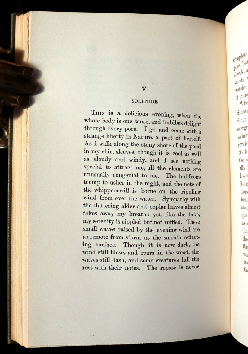 1893 Scarce Edition - WALDEN or, Life in the Woods by Henry David Thoreau with Photogravures.