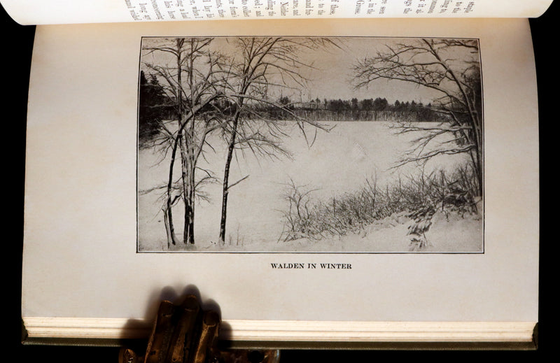 1893 Scarce Edition - WALDEN or, Life in the Woods by Henry David Thoreau with Photogravures.