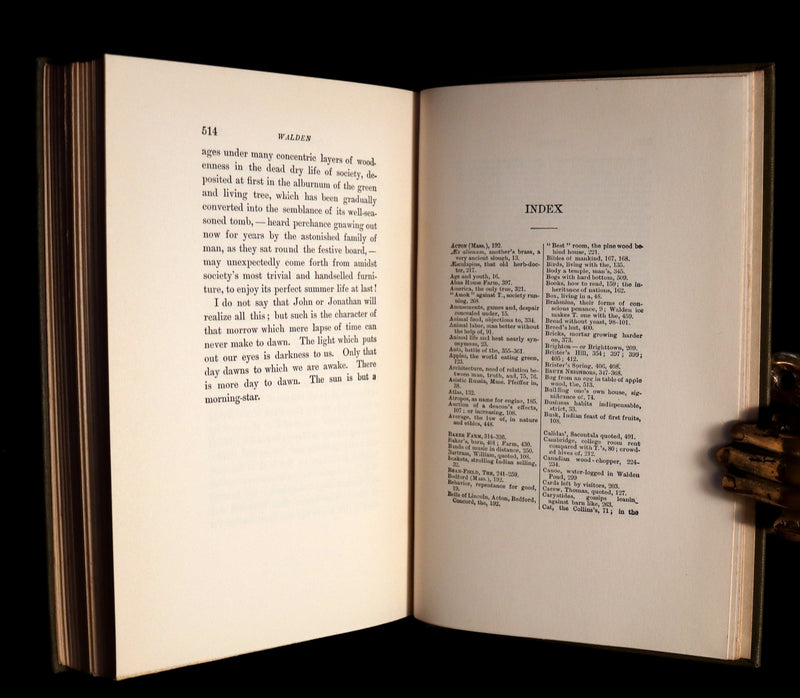 1893 Scarce Edition - WALDEN or, Life in the Woods by Henry David Thoreau with Photogravures.