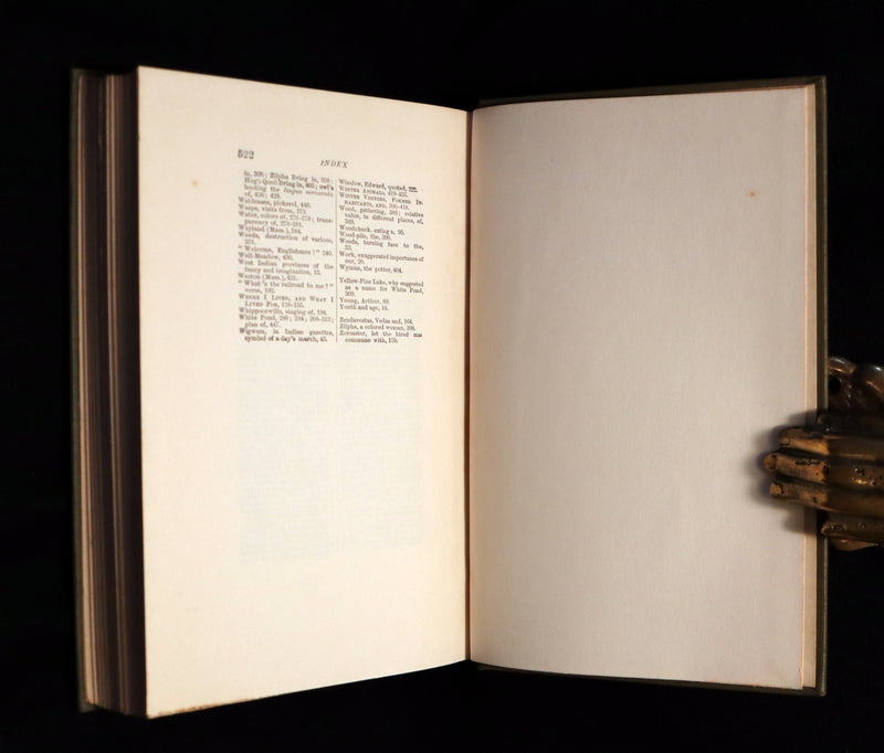 1893 Scarce Edition - WALDEN or, Life in the Woods by Henry David Thoreau with Photogravures.