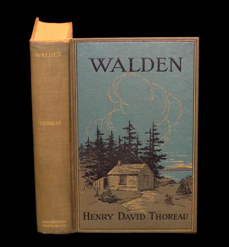 1893 Scarce Edition - WALDEN or, Life in the Woods by Henry David Thoreau with Photogravures.