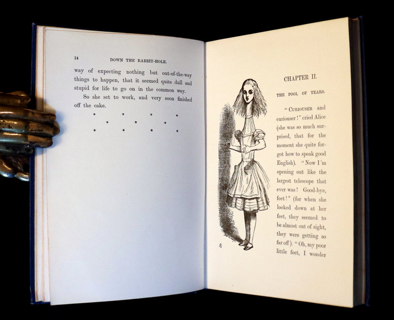 1902 Scarce Edition in Blue - ALICE'S ADVENTURES IN WONDERLAND by Lewis Carroll.