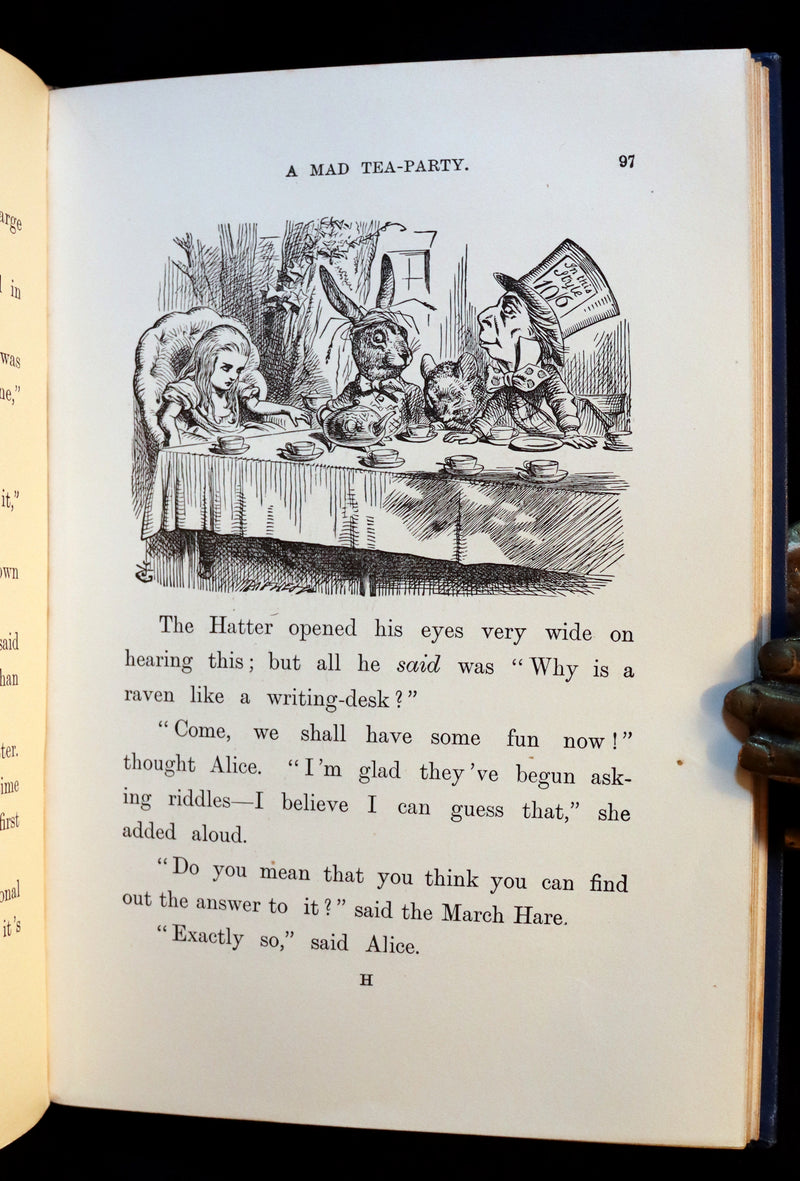 1902 Scarce Edition in Blue - ALICE'S ADVENTURES IN WONDERLAND by Lewis Carroll.