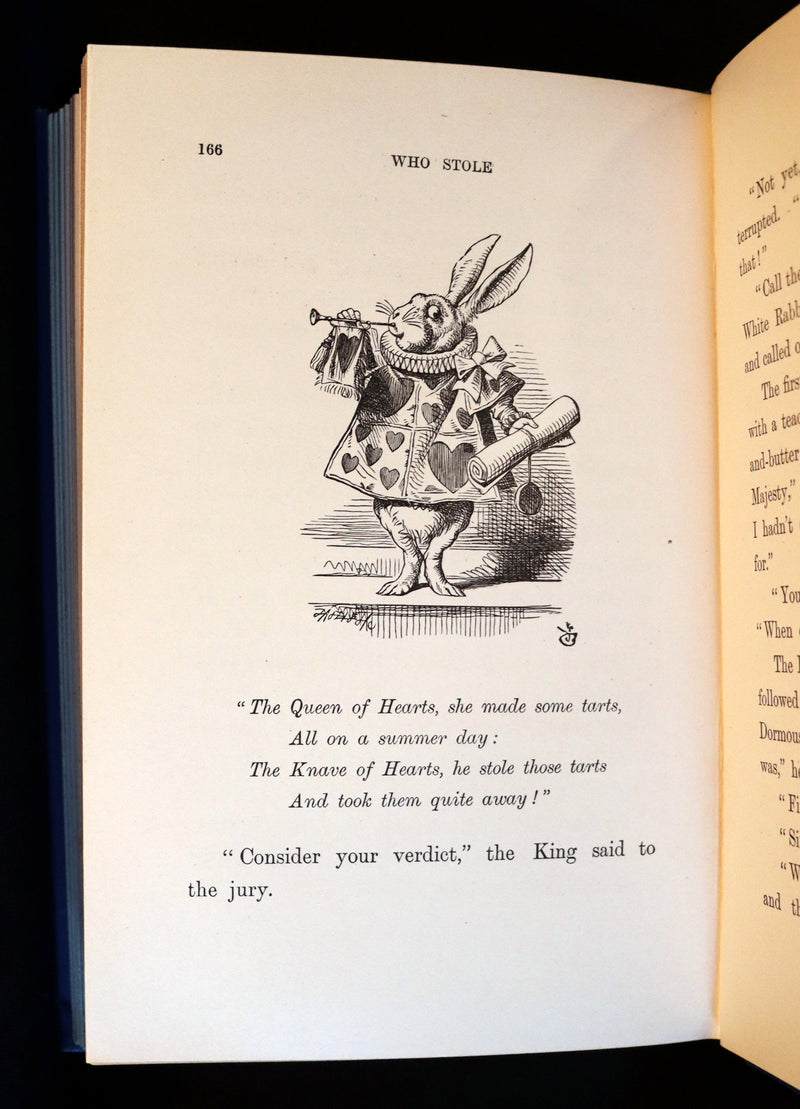 1902 Scarce Edition in Blue - ALICE'S ADVENTURES IN WONDERLAND by Lewis Carroll.
