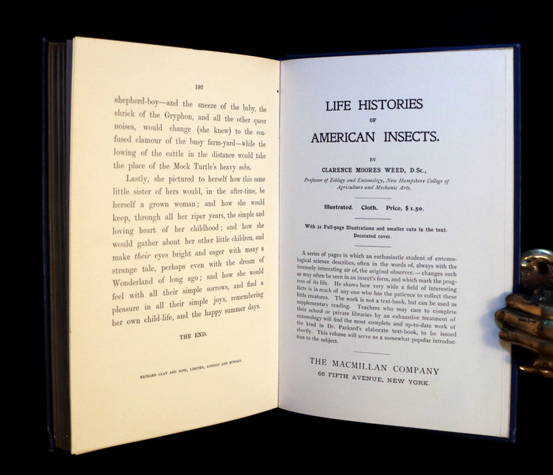 1902 Scarce Edition in Blue - ALICE'S ADVENTURES IN WONDERLAND by Lewis Carroll.