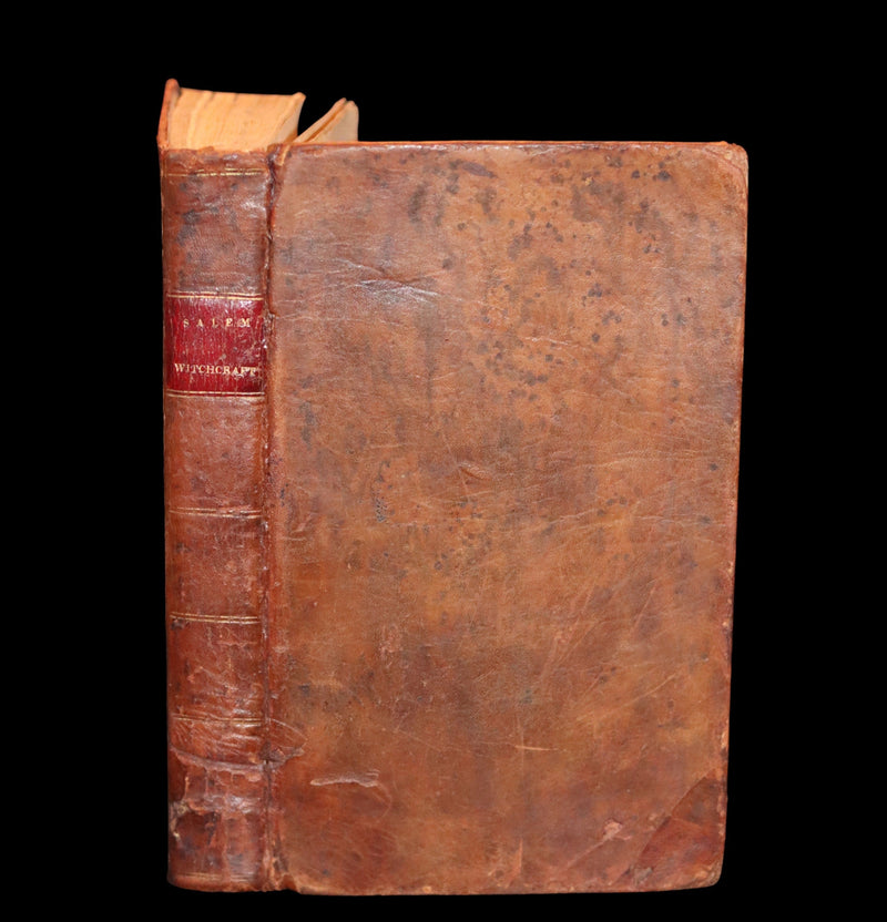1823 Scarce Book - SALEM WITCHCRAFT - Wonders of the Invisible World by Robert Calef.