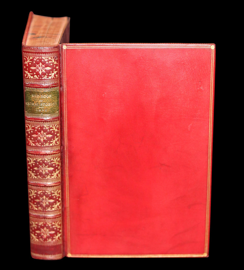 1899 Rare First Edition - The RED BOOK of ANIMAL STORIES by Andrew Lang Illustrated by H.J. FORD.