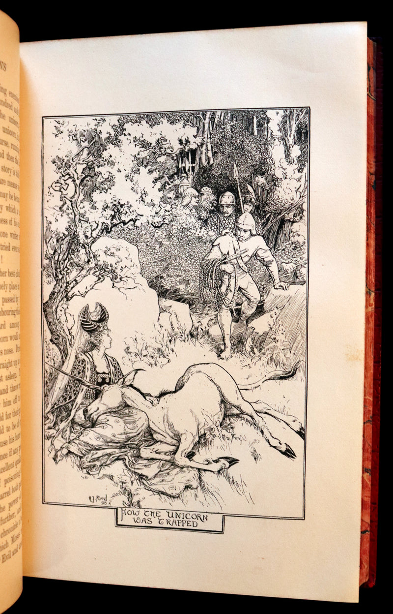 1899 Rare First Edition - The RED BOOK of ANIMAL STORIES by Andrew Lang Illustrated by H.J. FORD.