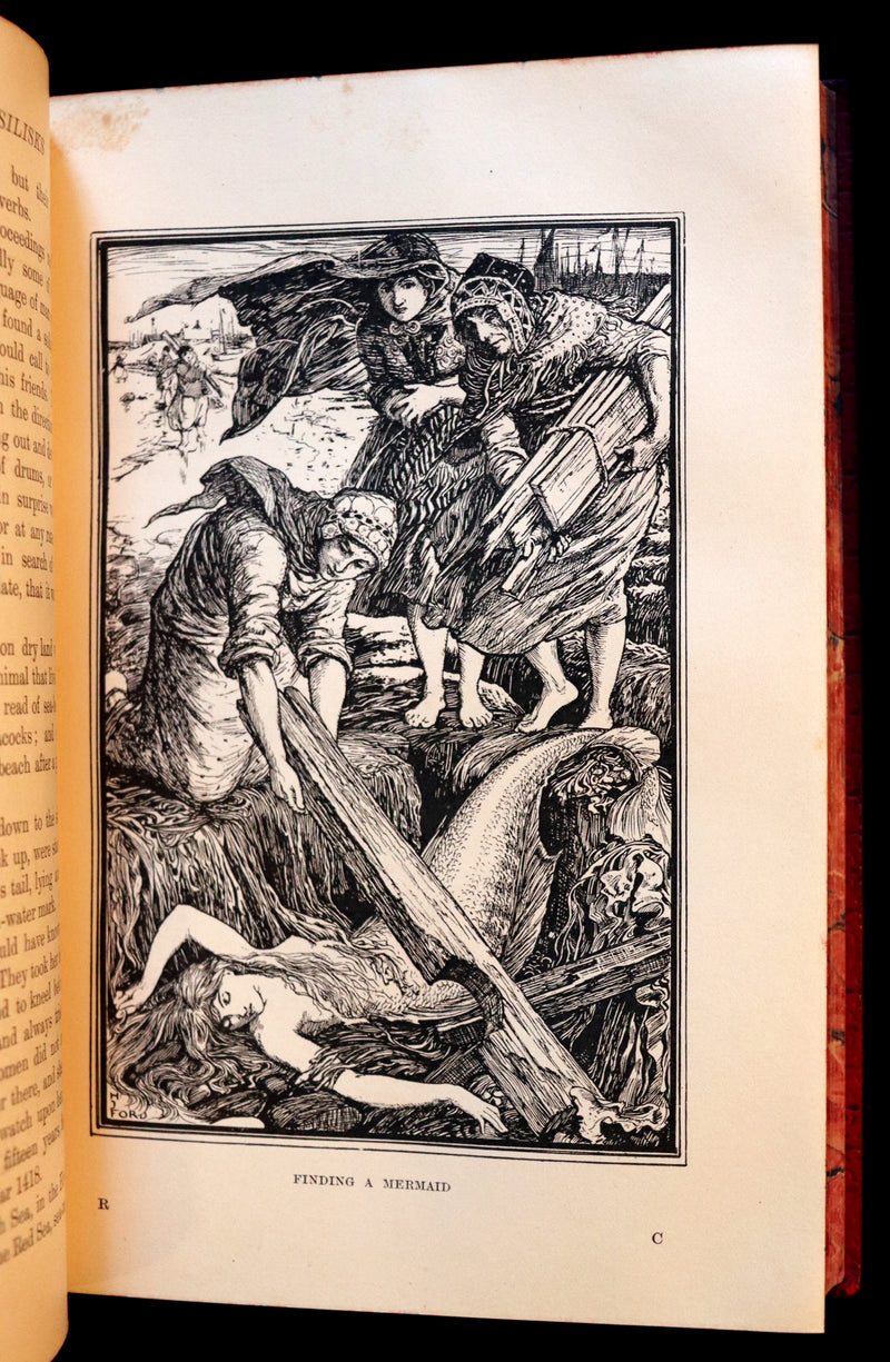 1899 Rare First Edition - The RED BOOK of ANIMAL STORIES by Andrew Lang Illustrated by H.J. FORD.