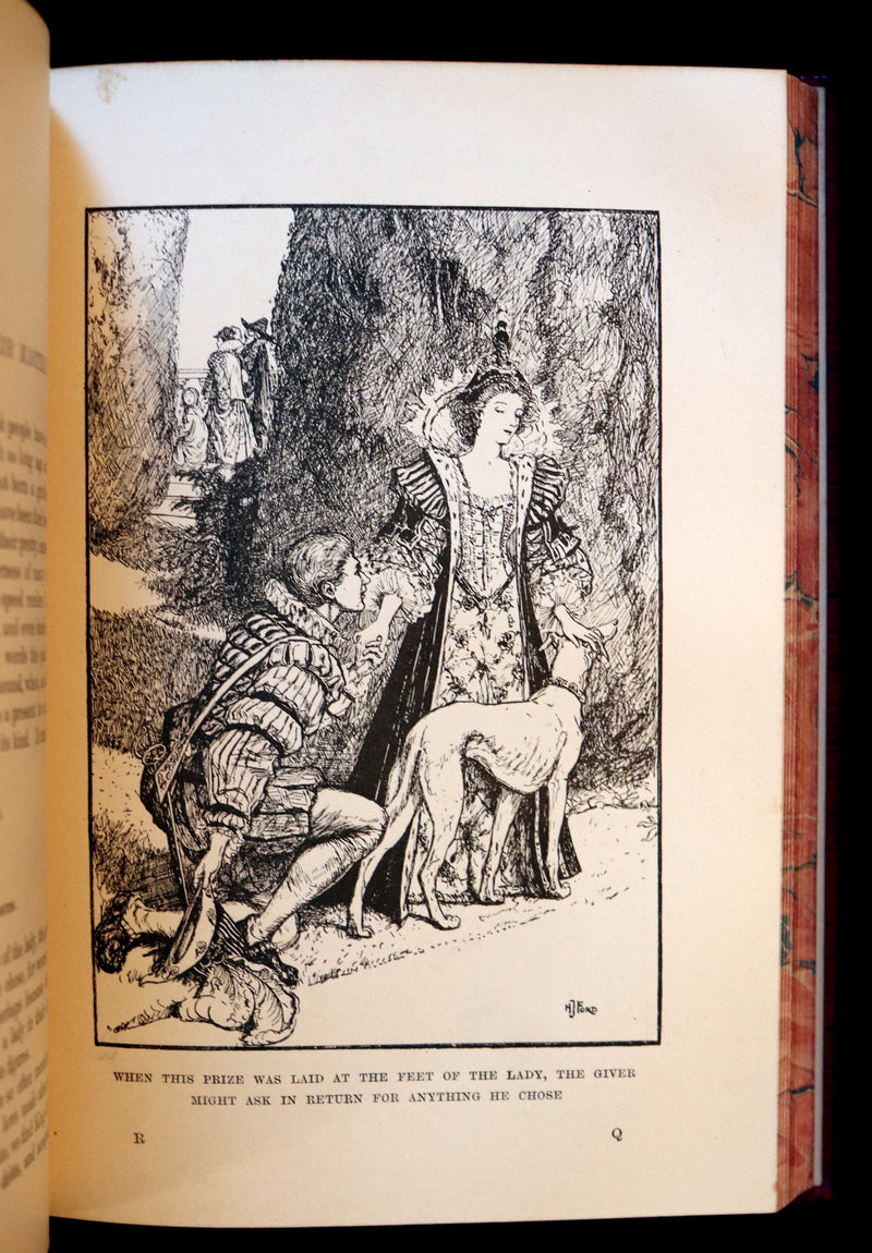 1899 Rare First Edition - The RED BOOK of ANIMAL STORIES by Andrew Lang Illustrated by H.J. FORD.