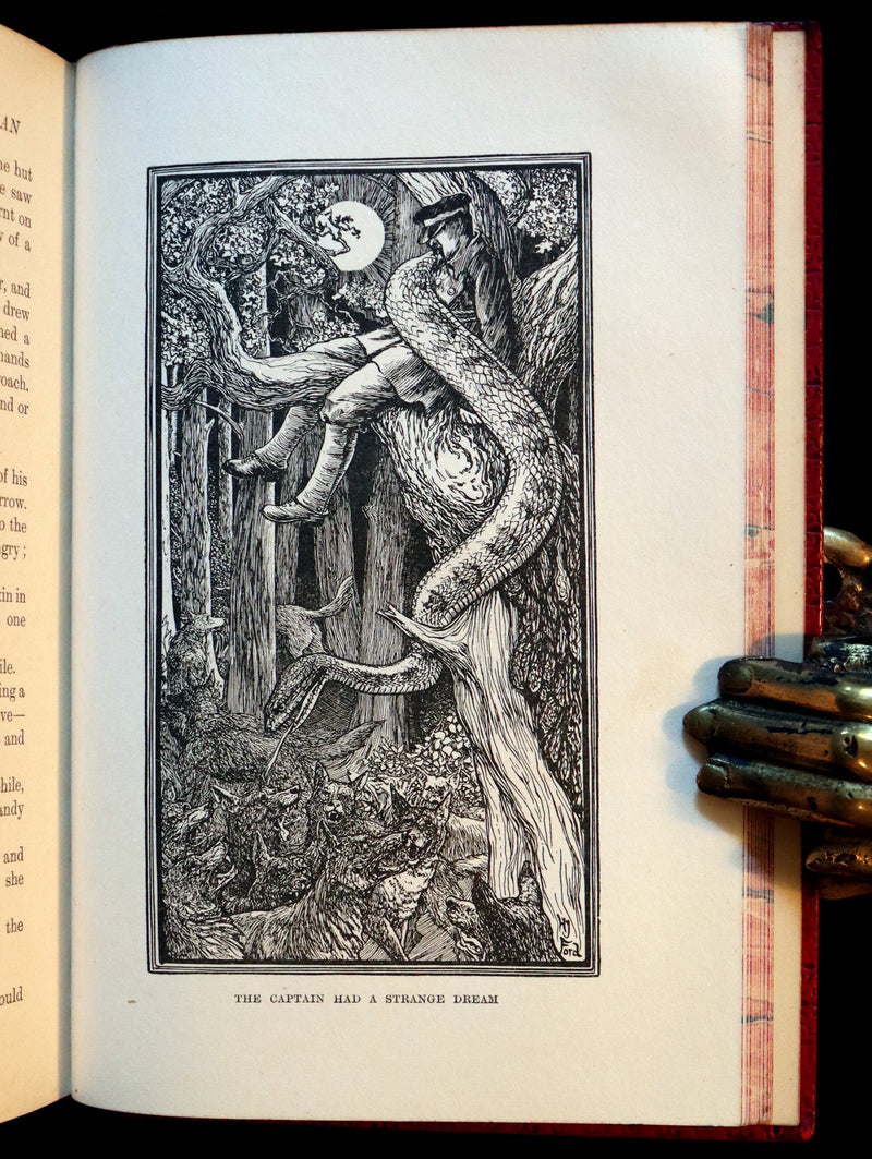 1899 Rare First Edition - The RED BOOK of ANIMAL STORIES by Andrew Lang Illustrated by H.J. FORD.