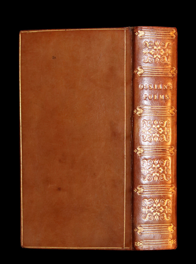 1825 Rare Book - The  Scottish Gaelic POEMS of OSSIAN by James Macpherson.