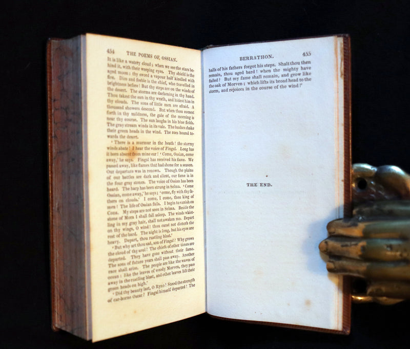 1825 Rare Book - The  Scottish Gaelic POEMS of OSSIAN by James Macpherson.