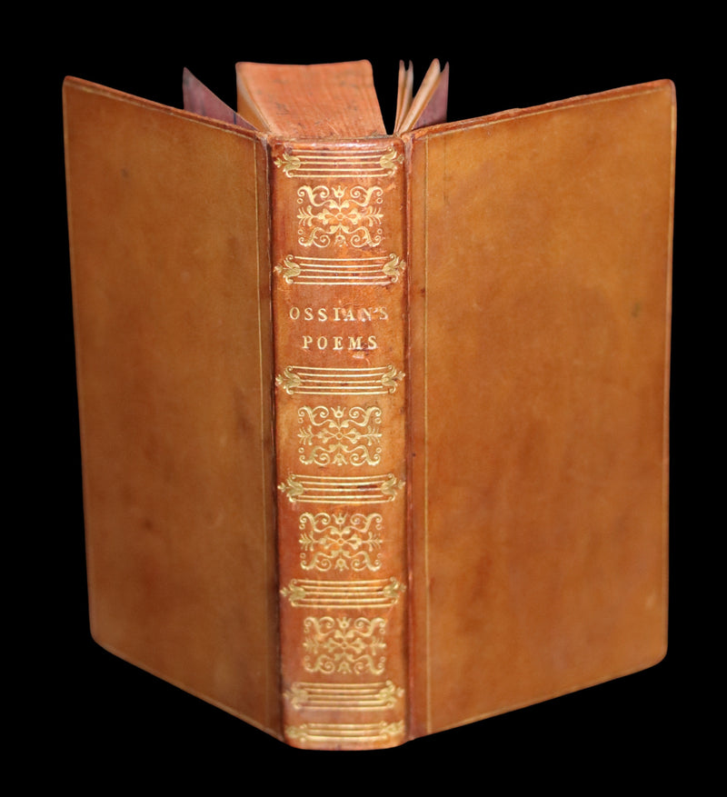 1825 Rare Book - The  Scottish Gaelic POEMS of OSSIAN by James Macpherson.