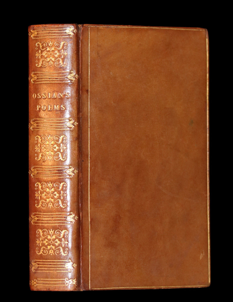 1825 Rare Book - The  Scottish Gaelic POEMS of OSSIAN by James Macpherson.