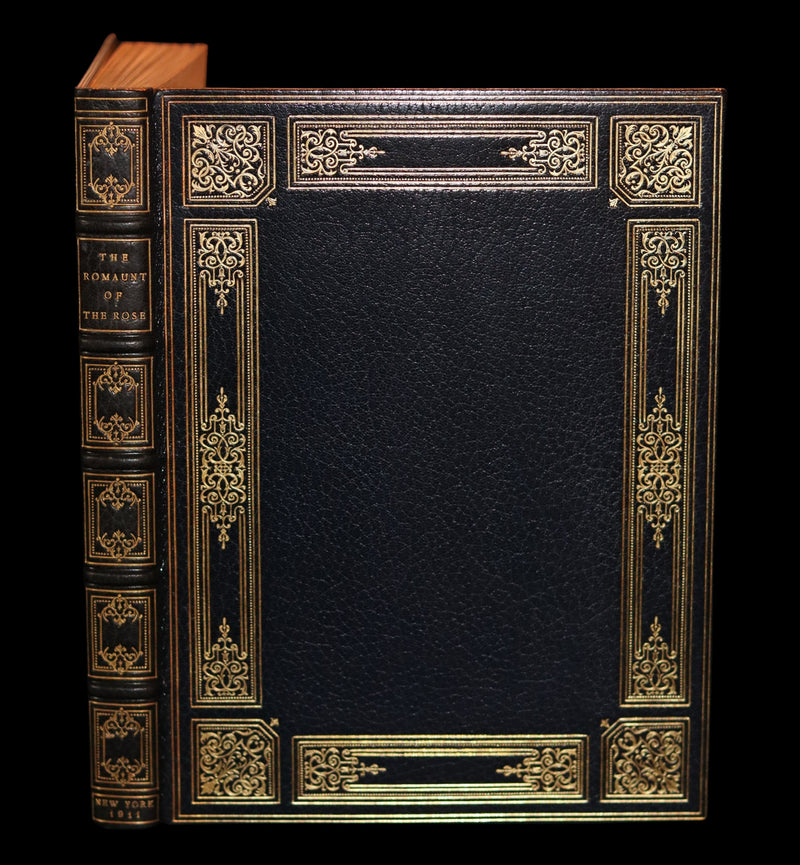 1911 First Illustrated Edition bound by Booklover's Shop - The Romaunt of the Rose by Chaucer. Medieval Poem.