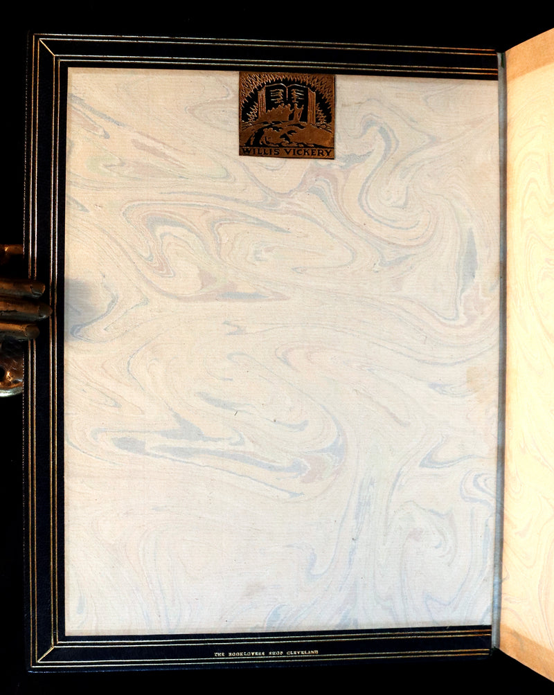 1911 First Illustrated Edition bound by Booklover's Shop - The Romaunt of the Rose by Chaucer. Medieval Poem.