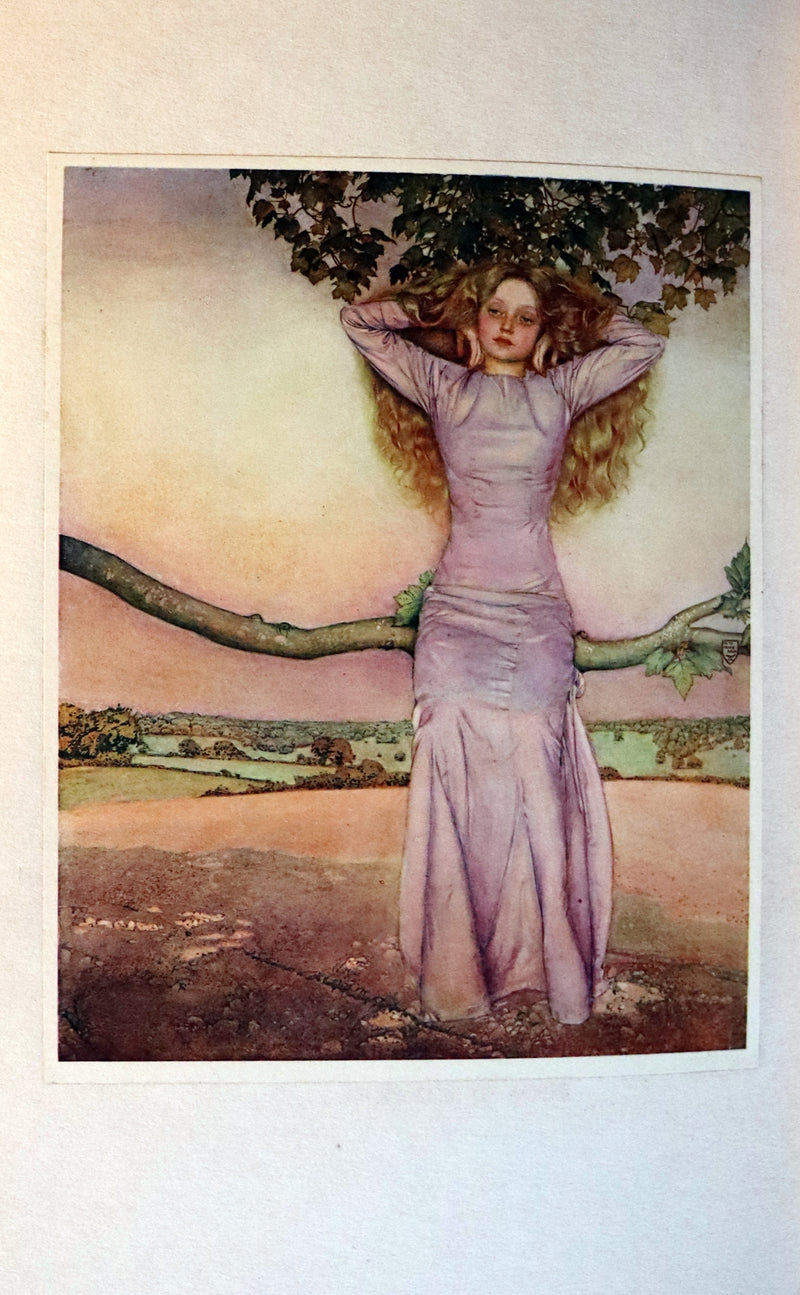 1911 First Illustrated Edition bound by Booklover's Shop - The Romaunt of the Rose by Chaucer. Medieval Poem.