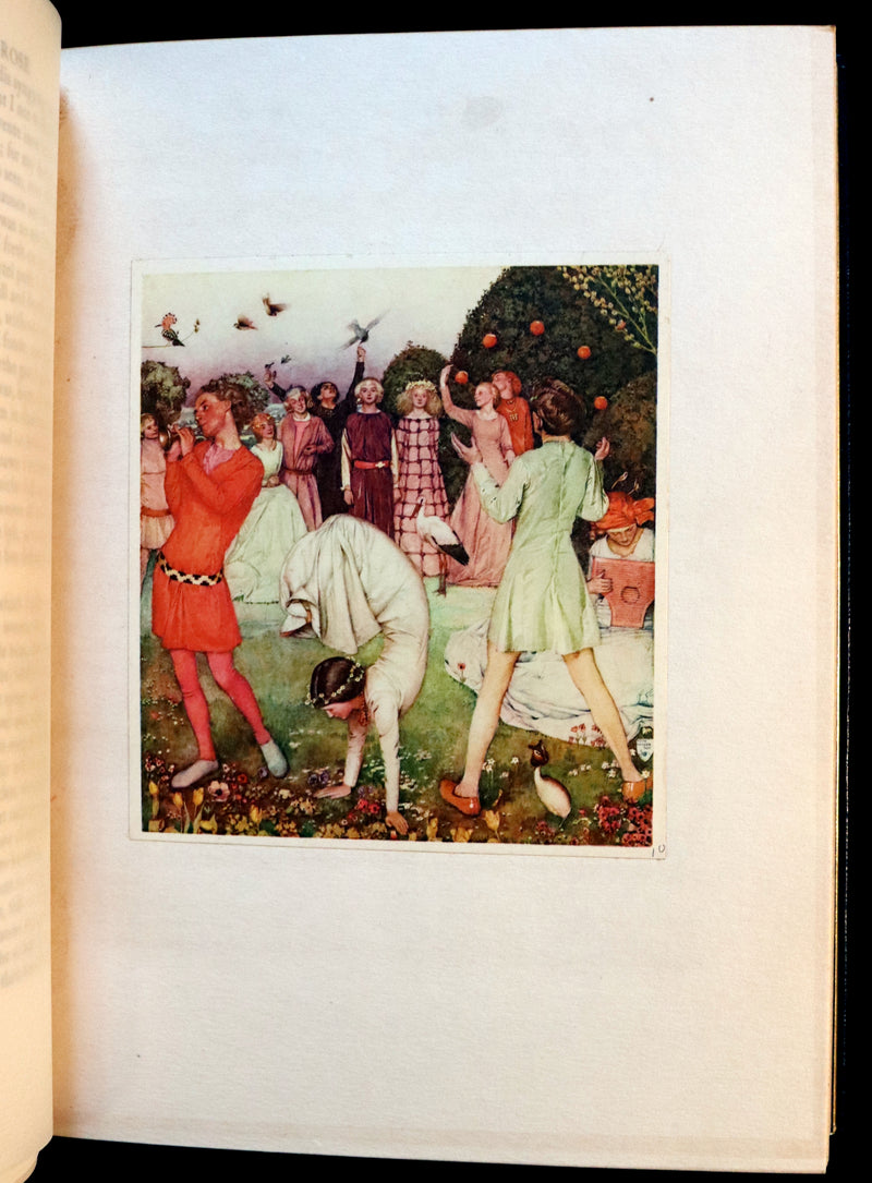 1911 First Illustrated Edition bound by Booklover's Shop - The Romaunt of the Rose by Chaucer. Medieval Poem.