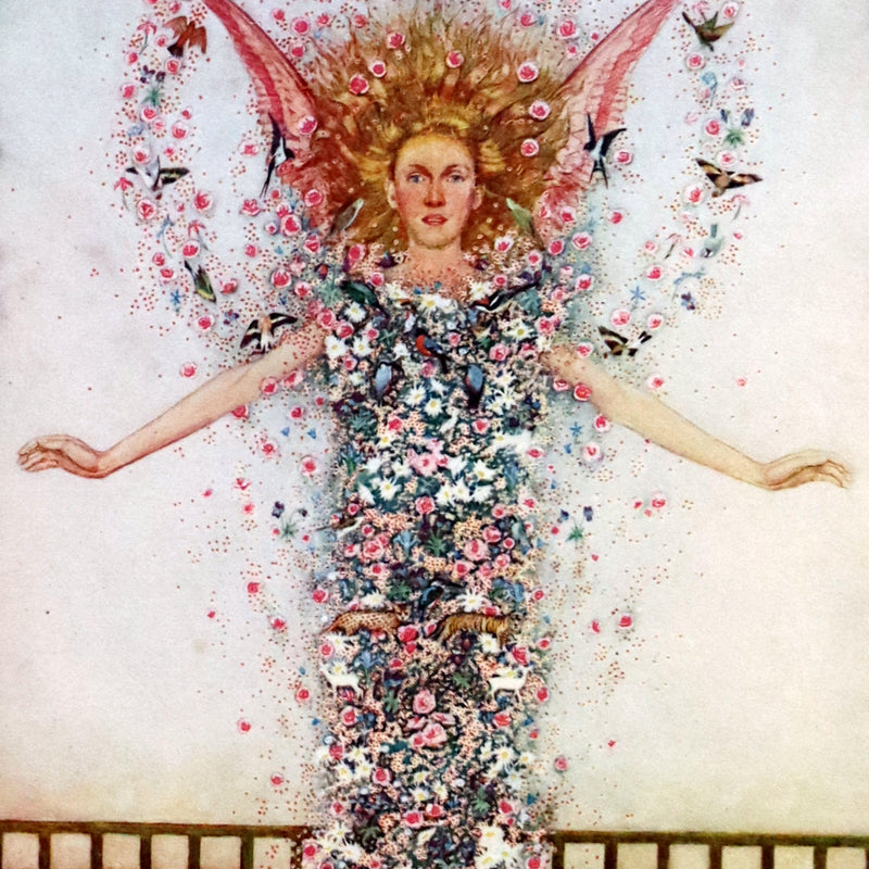 1911 First Illustrated Edition bound by Booklover's Shop - The Romaunt of the Rose by Chaucer. Medieval Poem.