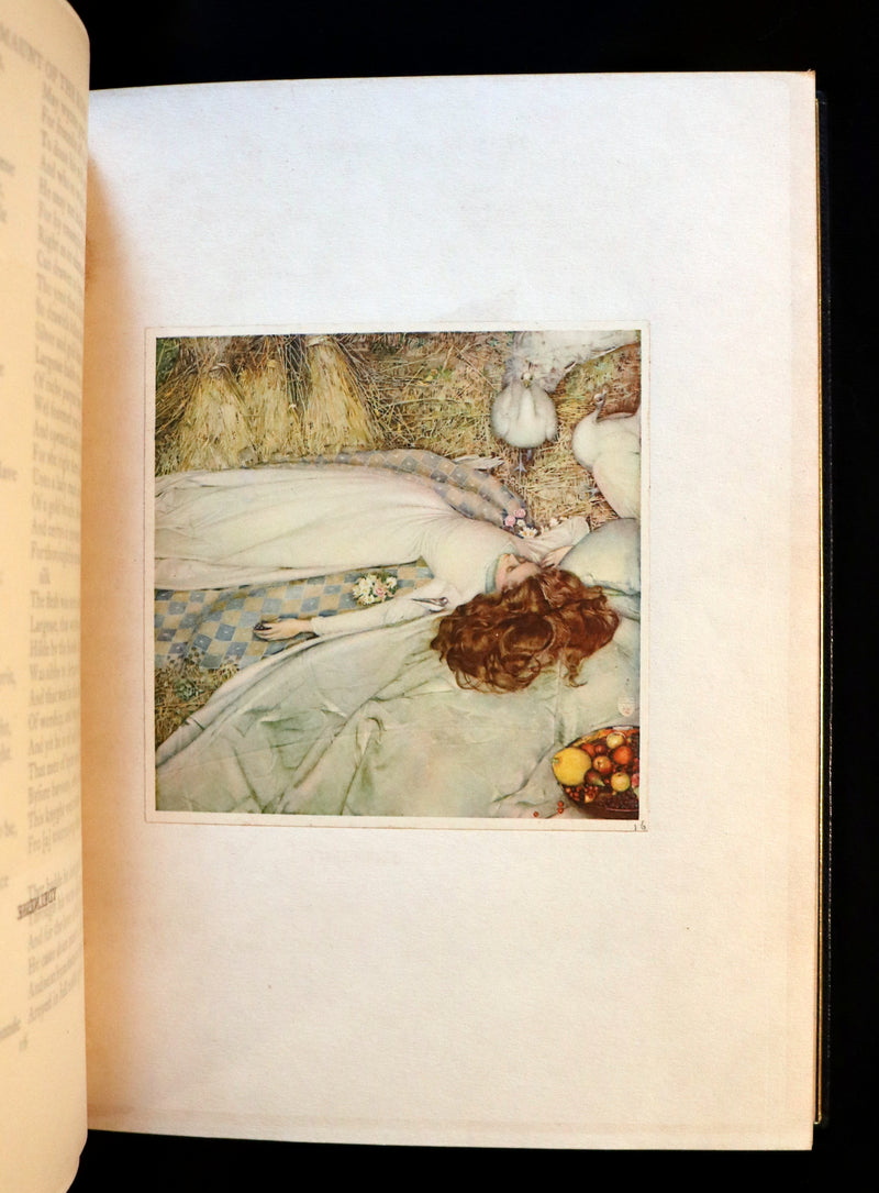 1911 First Illustrated Edition bound by Booklover's Shop - The Romaunt of the Rose by Chaucer. Medieval Poem.