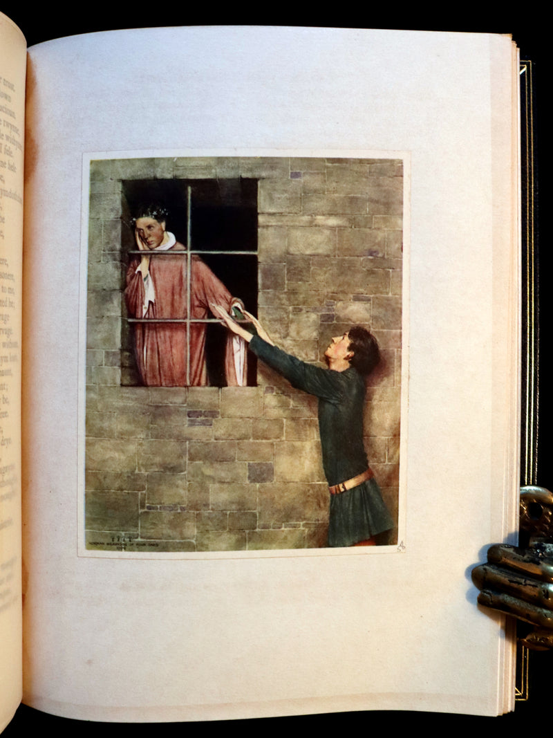 1911 First Illustrated Edition bound by Booklover's Shop - The Romaunt of the Rose by Chaucer. Medieval Poem.