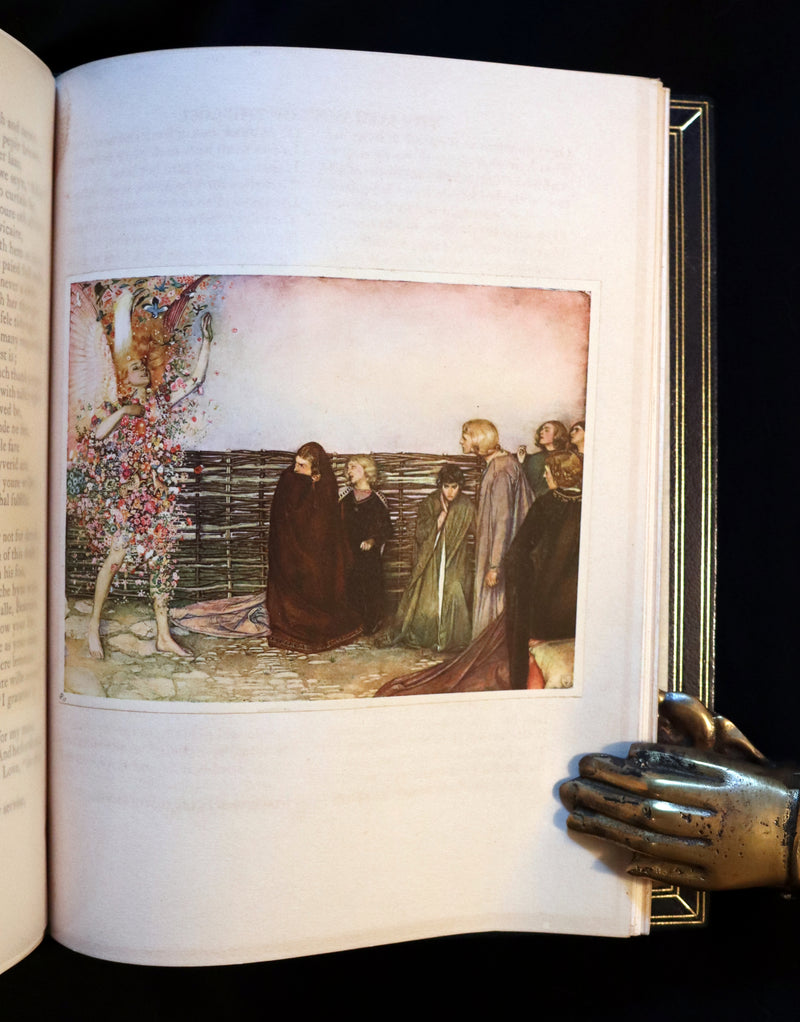 1911 First Illustrated Edition bound by Booklover's Shop - The Romaunt of the Rose by Chaucer. Medieval Poem.