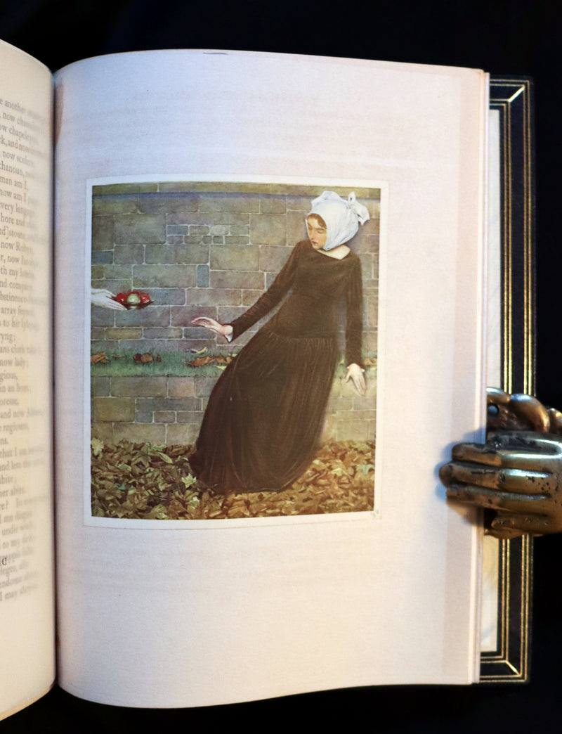 1911 First Illustrated Edition bound by Booklover's Shop - The Romaunt of the Rose by Chaucer. Medieval Poem.