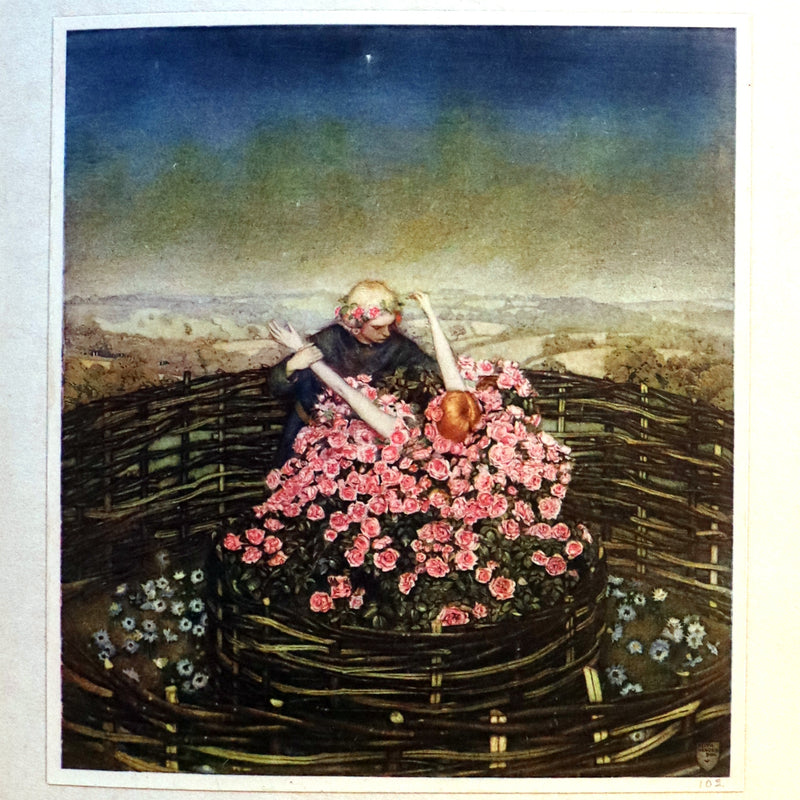 1911 First Illustrated Edition bound by Booklover's Shop - The Romaunt of the Rose by Chaucer. Medieval Poem.