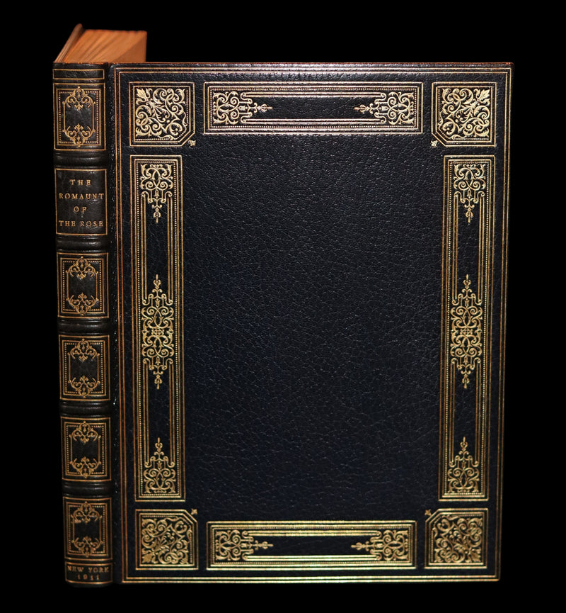 1911 First Illustrated Edition bound by Booklover's Shop - The Romaunt of the Rose by Chaucer. Medieval Poem.