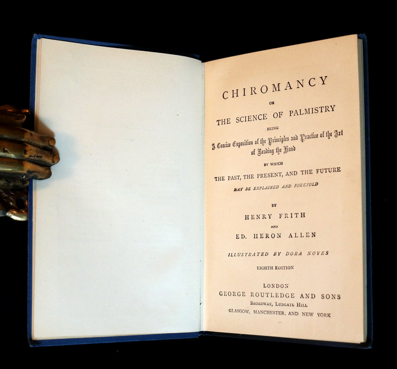 1890 Rare Book - CHIROMANCY - The Science of Palmistry by Henry Frith. Illustrated.