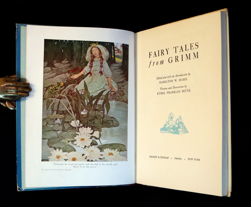 1925 Rare Book - FAIRY TALES from GRIMM illustrated by Ethel Franklin Betts.