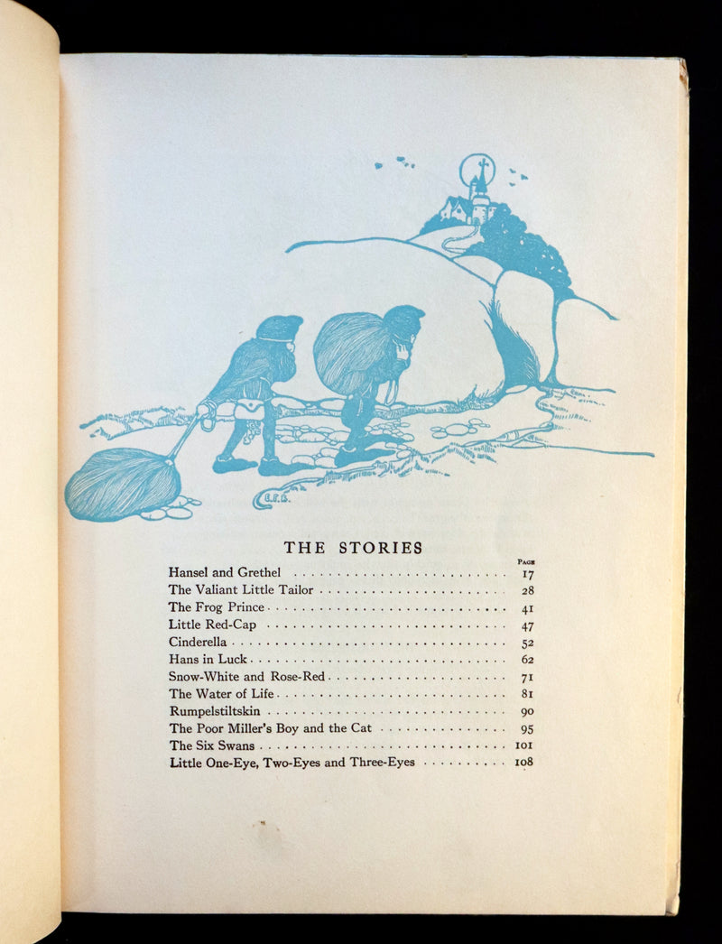 1925 Rare Book - FAIRY TALES from GRIMM illustrated by Ethel Franklin Betts.
