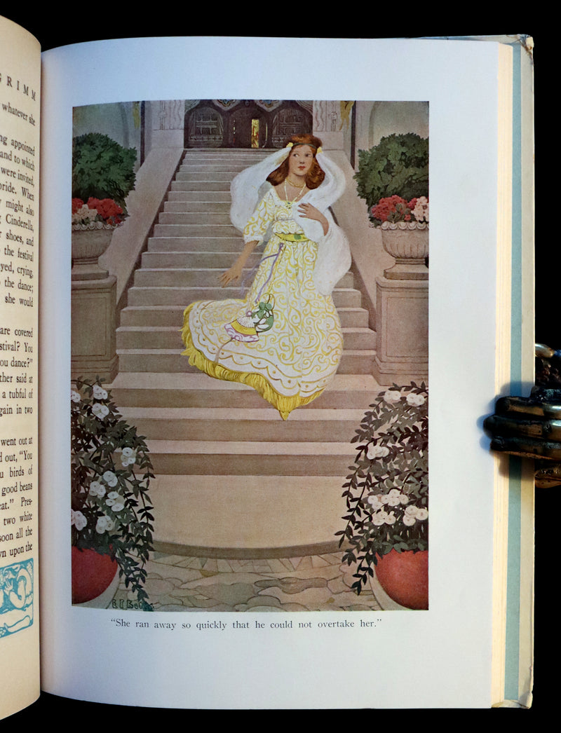 1925 Rare Book - FAIRY TALES from GRIMM illustrated by Ethel Franklin Betts.