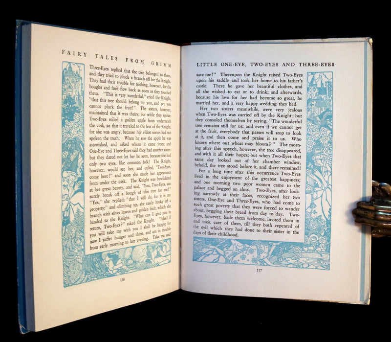 1925 Rare Book - FAIRY TALES from GRIMM illustrated by Ethel Franklin Betts.