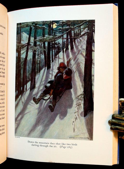 1922 Rare Book - HEIDI by Johanna Spyri illustrated in color by Jessie Willcox Smith.