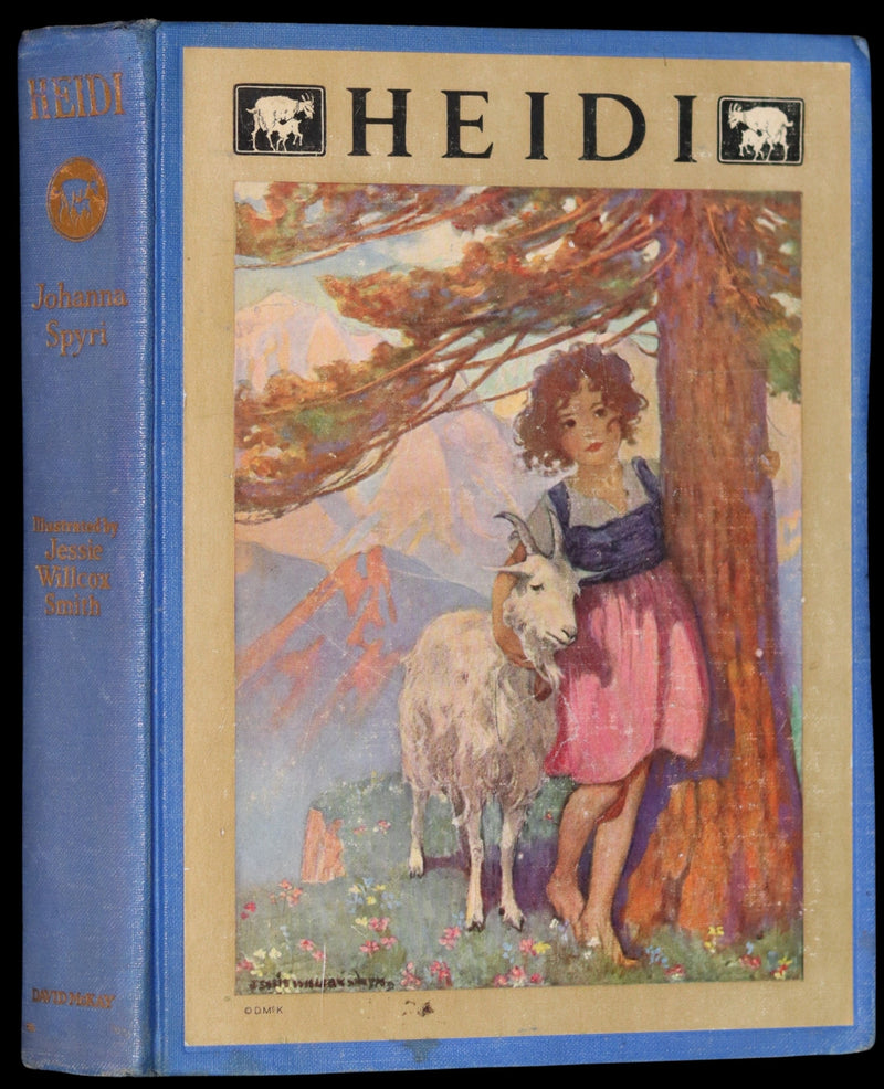 1922 Rare Book - HEIDI by Johanna Spyri illustrated in color by Jessie Willcox Smith.