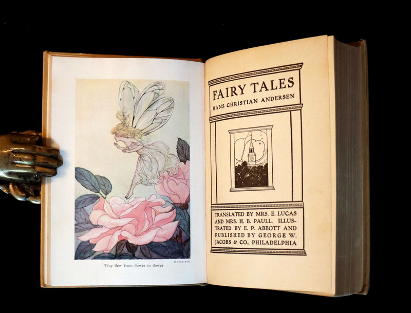 1922 Rare George W. Jacobs Edition - Andersen's FAIRY TALES illustrated by Elenore Plaisted Abbott.