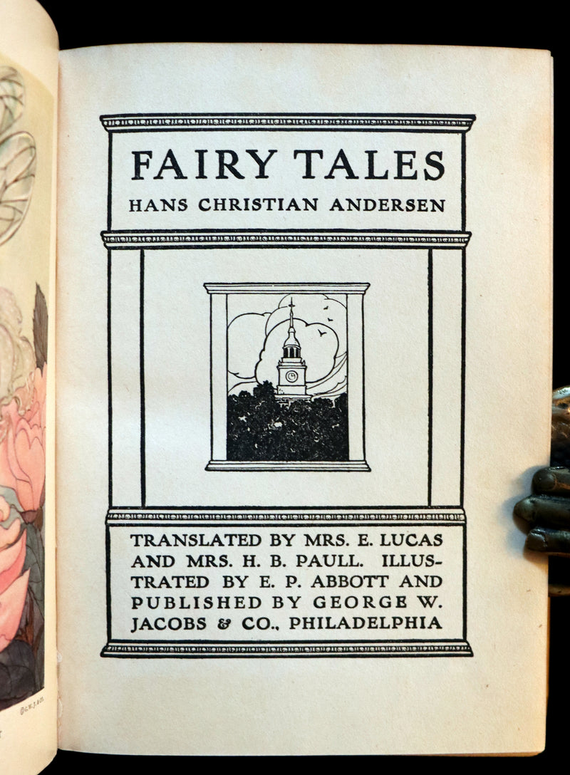 1922 Rare George W. Jacobs Edition - Andersen's FAIRY TALES illustrated by Elenore Plaisted Abbott.