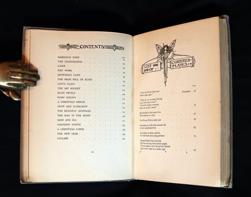 1912 Rare First Edition - ELFIN SONG, A Book of Verse and Pictures by FLORENCE HARRISON.
