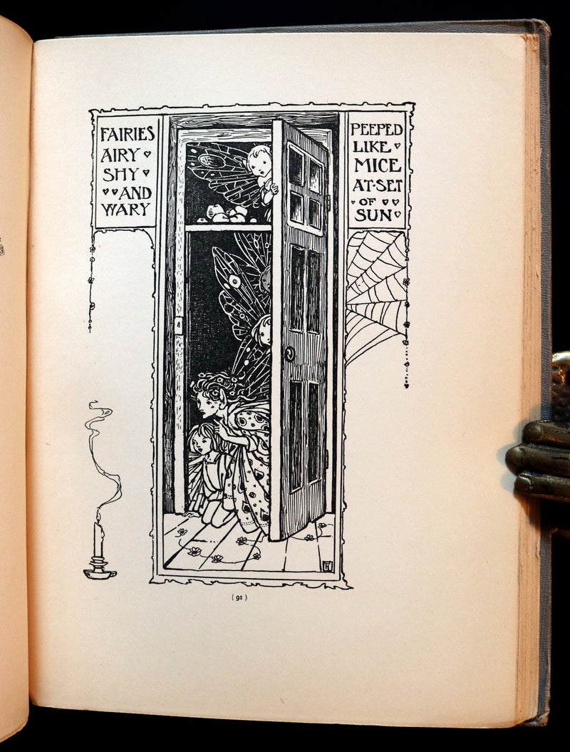 1912 Rare First Edition - ELFIN SONG, A Book of Verse and Pictures by FLORENCE HARRISON.