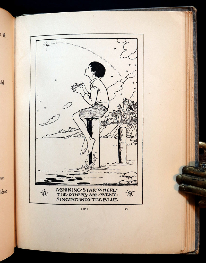 1912 Rare First Edition - ELFIN SONG, A Book of Verse and Pictures by FLORENCE HARRISON.
